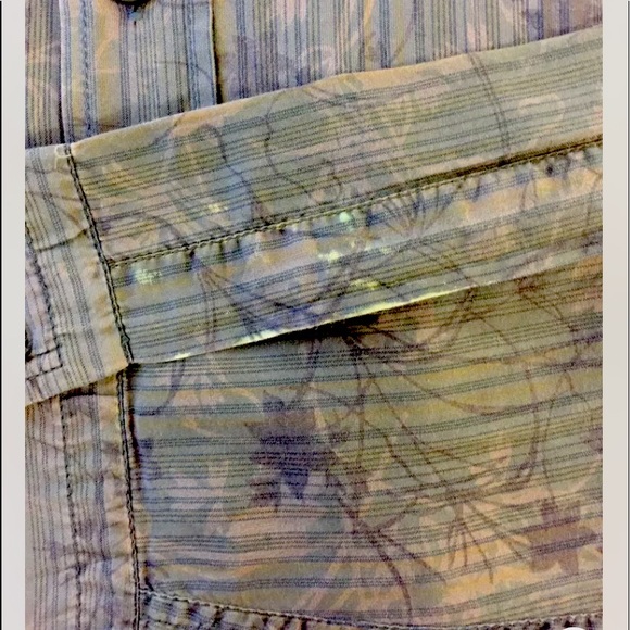 Hugo Boss Men Dress Shirt Brown Gray Floral Distress XL Cotton Long Sleeve - Picture 10 of 11